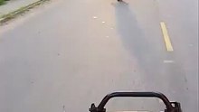 Police Chasing a Biker