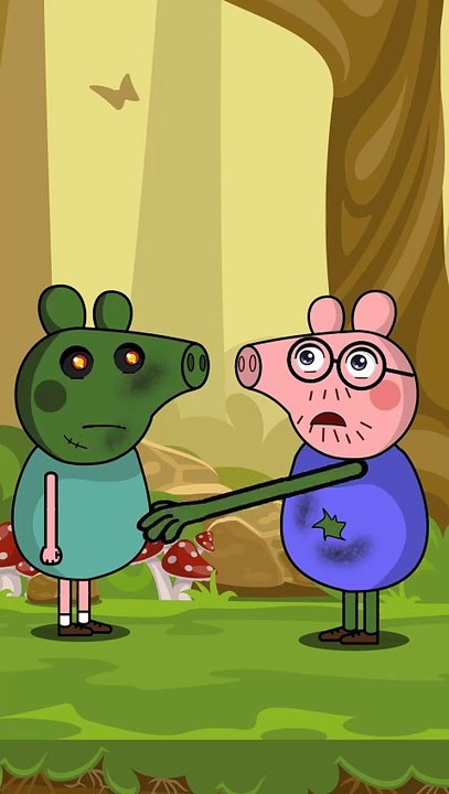 Daddy pig VS Zombie Head Swap | Peppa pig parody #peppapig #animation