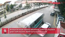 Dikkatsizlik kazaları beraberinde getirdi! Güvenlik kameraları...