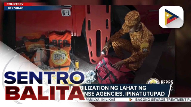 Catanduanes, naka-red alert dahil sa Bagyong #AdaPH; full mobilization ng lahat ng disaster response agencies, ipinatutupad | ulat ni Elver Arango - Radyo Albay
