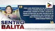 Palace Press Officer  Usec. Castro, naglabas ng pahayag kaugnay ng libel complaint na isinampa ni Rep. Leviste