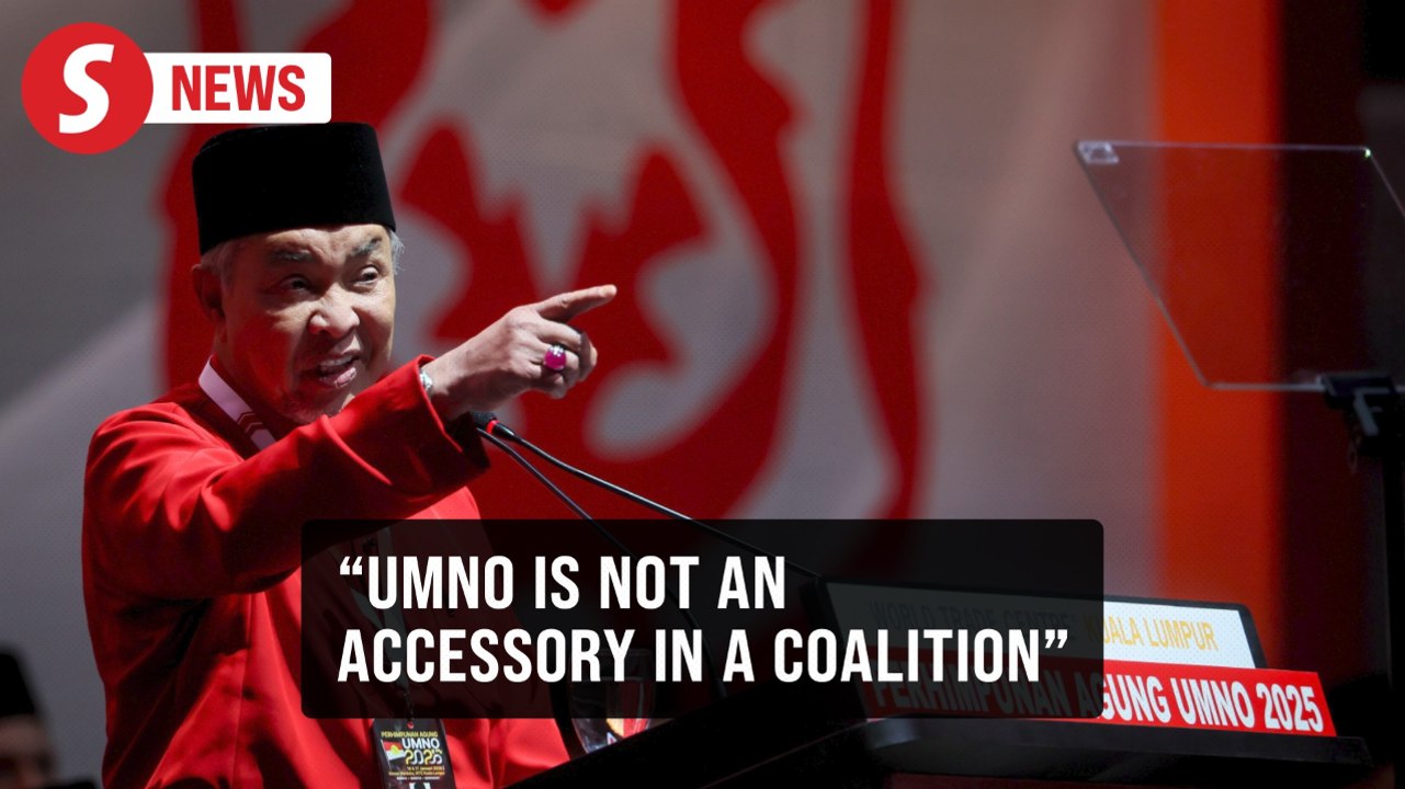 Umno AGM: Party still with unity govt but patience has its limits, says Zahid