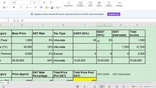 GST basic calculate & data analysis using AI