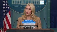 Gronelândia: tropas europeias não afetam planos de compra de Trump, diz Casa Branca