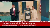Trump'tan Machado'nun Nobel Barış Ödülü'nü kendisine sunmasına ilişkin açıklama