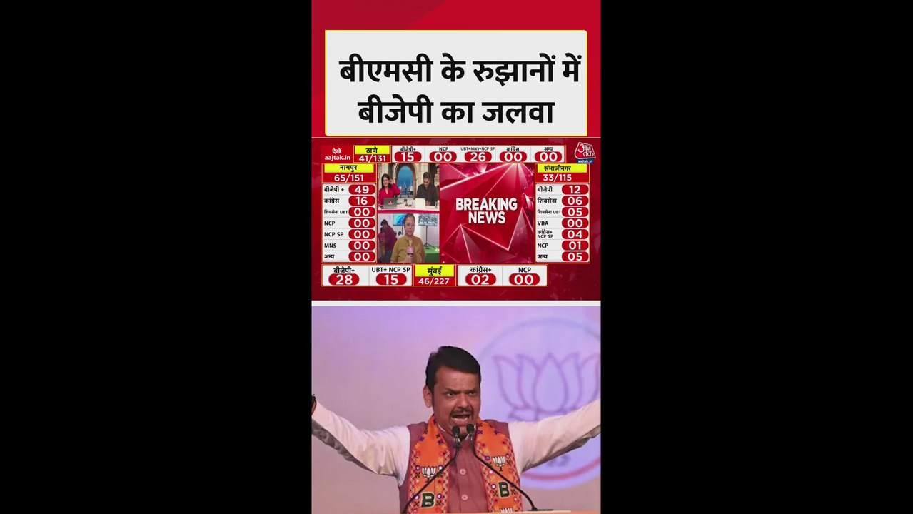 बीएमसी चुनाव के शुरुआती रुझानों में BJP का जलवा