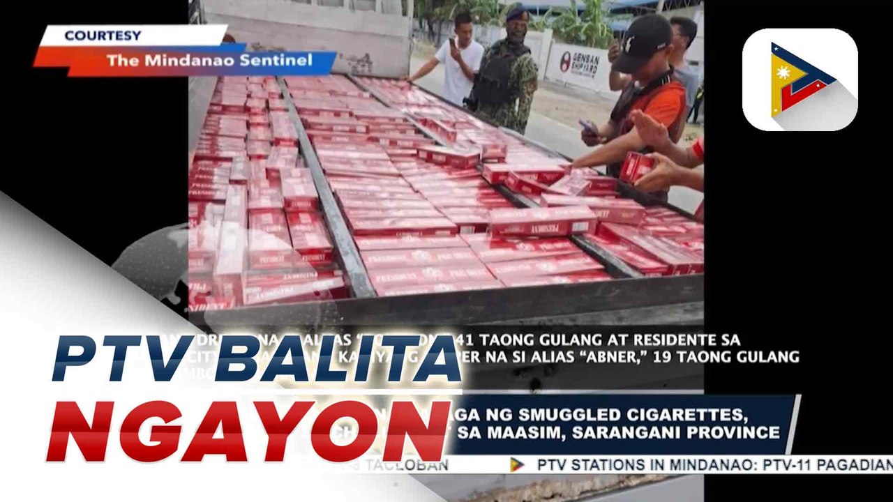 Higit P933-K halaga ng smuggled cigarettes, naharang sa checkpoint sa Maasim, Sarangani Province