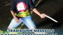 Tradisi Unik Massallo Kawali, Gobak Sodor Ala Bugis Memakai Badik
