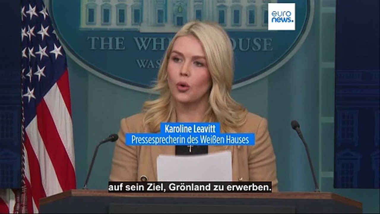 Weißes Haus: Europäische Truppen in Grönland beeinflussen Trumps Pläne nicht