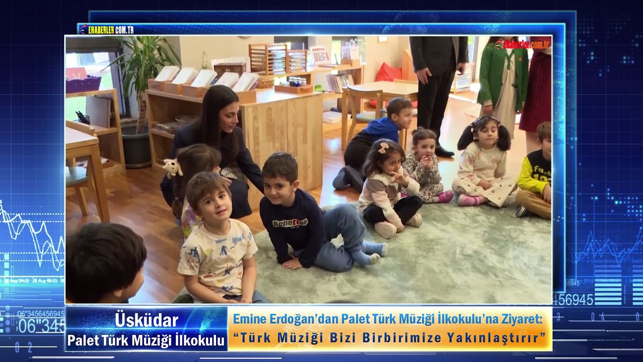 Emine Erdoğan’dan Palet Türk Müziği İlkokulu’na Ziyaret: “Türk Müziği Bizi Birbirimize Yakınlaştırır”