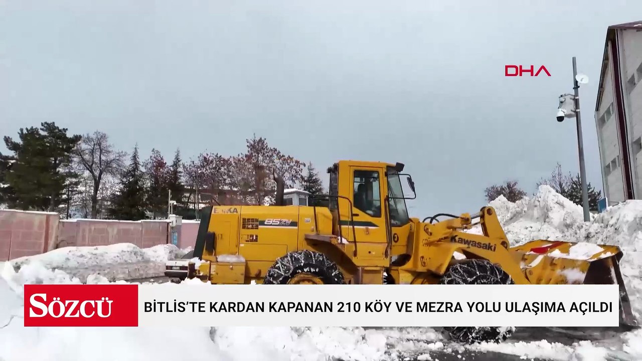 Bitlis’te kardan kapanan 210 köy ve mezra yolu ulaşıma açıldı