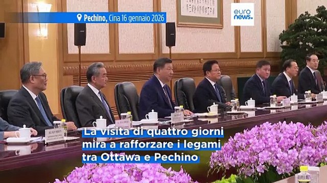 Il premier canadese Mark Carney vede Xi Jingping a Pechino: intesa strategica con la Cina