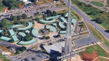 3D Areial View Brasilia,  Brazil
