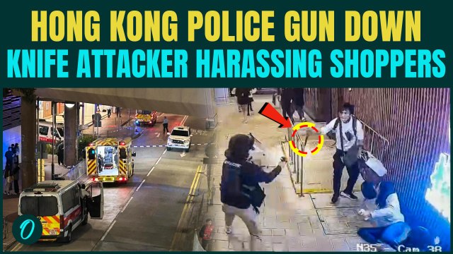 HONG KONG BREAKING: Gunshots in BROAD DAYLIGHT Police Open Fire on Knife-Wielding Man in Tuen Mun