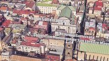 3D Areial View Naples Italy