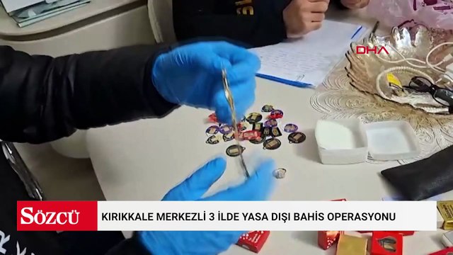 Kırıkkale merkezli 3 ilde yasa dışı bahis operasyonu: 25 gözaltı