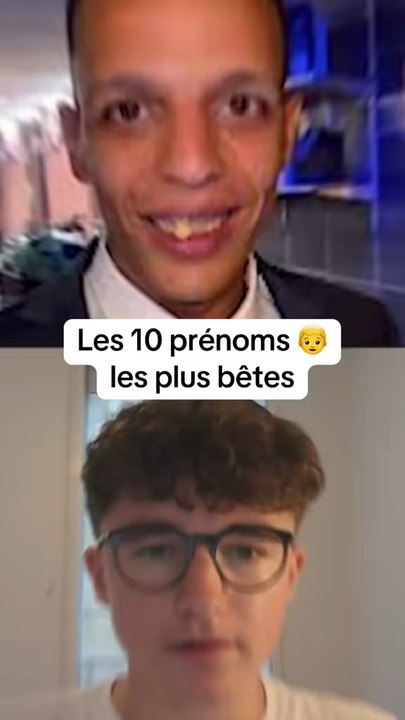 les 10. Prénoms de garçons les plus bêtes.