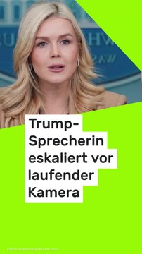 No Glomex Karoline Leavitt: Linker Schmierfink - Trump-Sprecherin eskaliert vor laufender Kamera