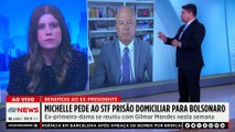 Michelle pede ao STF prisão domiciliar a Bolsonaro; Jess e Motta comentam