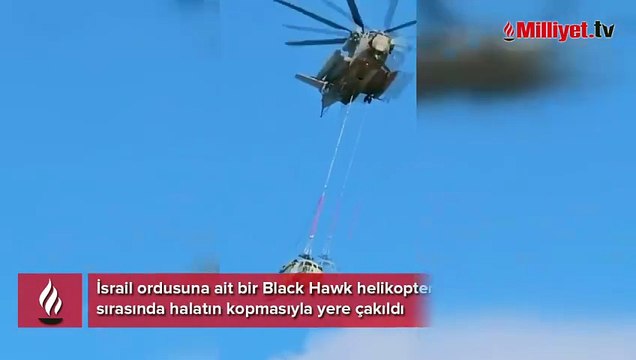 İsrail ordusuna ait helikopter yere çakıldı! Kurtarma operasyonu faciaya dönüştü