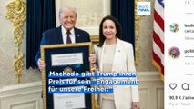 Venezuelas Machado gibt Trump ihren Friedensnobelpreis bei Treffen im Weißen Haus