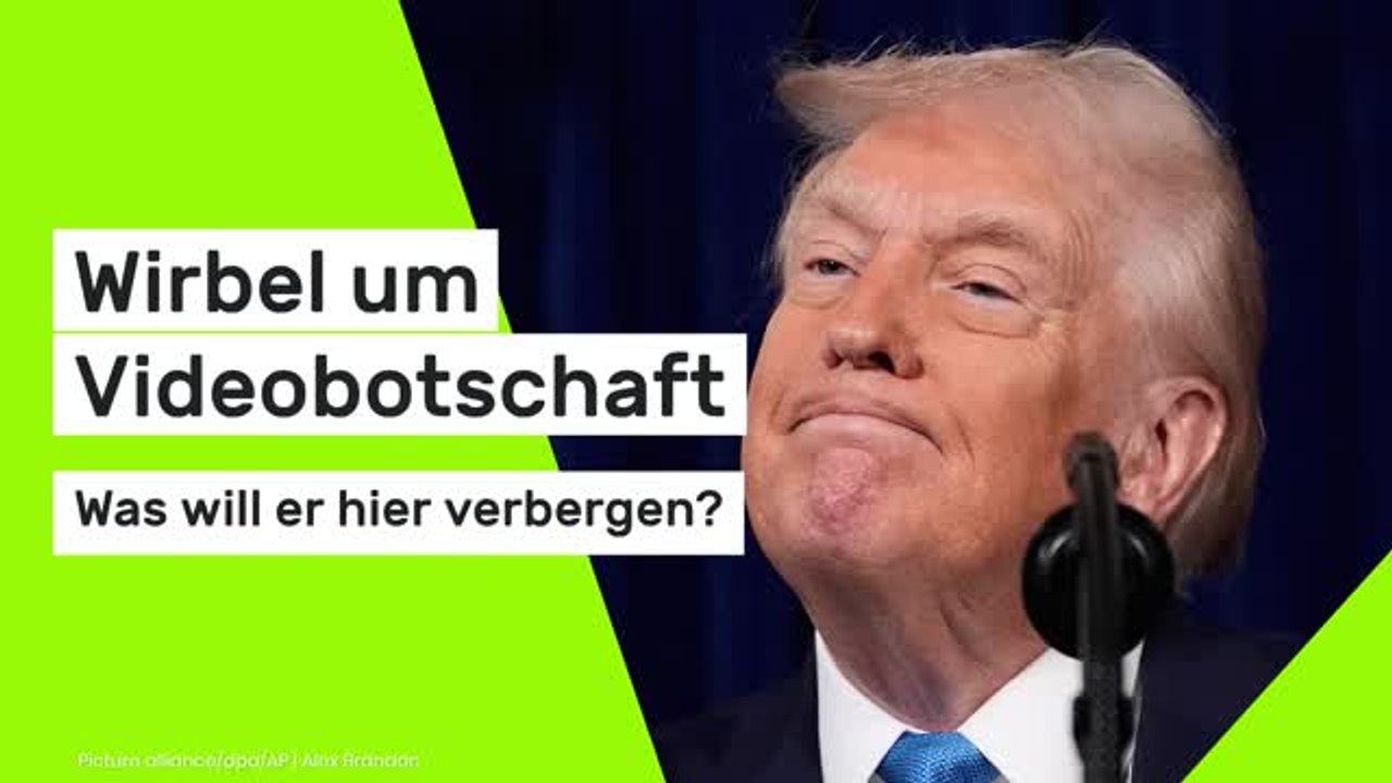 Donald Trump: Wirbel um Videobotschaft - was will er hier verbergen?