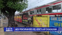 Kepergok! Aksi Pencurian Besi Rel Kereta Api di Stasiun Jatinegara| SAPA MALAM