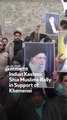 Indian Kashmir Shia Muslims Rally in Support of Khamenei
