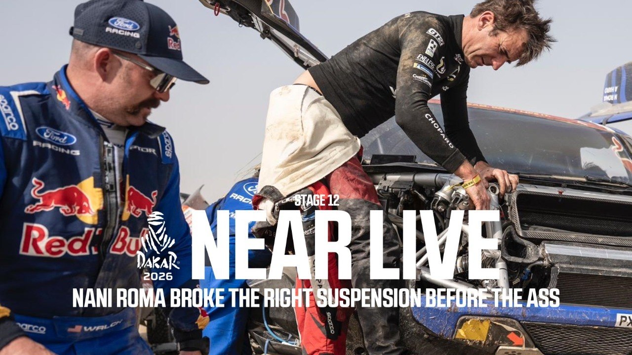 Nani Roma broke the right suspension before the ASS