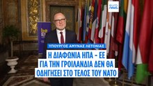 Γροιλανδία: «Δεν είναι το τέλος του ΝΑΤΟ η διαφωνία ΕΕ - ΗΠΑ» λέει ο υπ. Άμυνας Λετονίας
