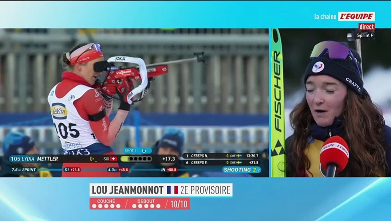 « Je n'ai aucun regret » : Lou Jeanmonnot savoure sa deuxième place et sa gestion de la pression à Ruhpolding - Biathlon - Coupe du monde (F)