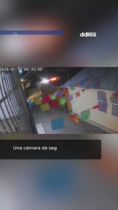 Una cámara de seguridad captó el instante en el que comenzó a temblar durante la madrugada en San Marcos, Guerrero