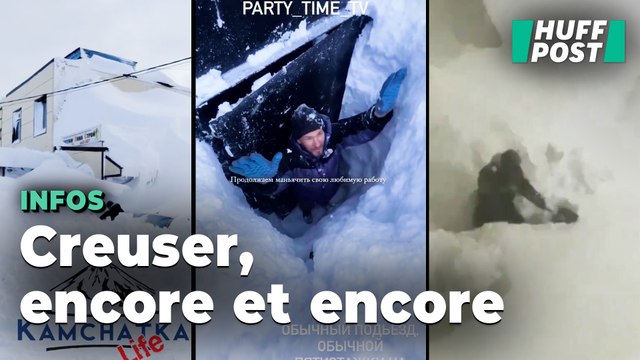 D’incroyables chutes de neige ont enseveli des maisons entières dans cette région de Russie