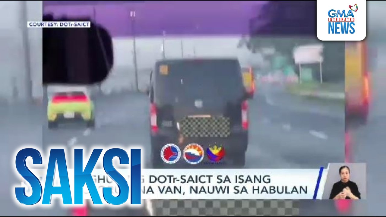 Paghuli ng DOTr-SAICT sa isang kolorum na van, nauwi sa habulan | Saksi