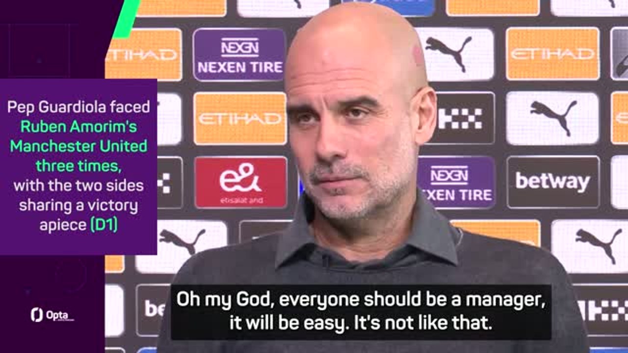 Guardiola sympathises with Amorim over Man Unit...