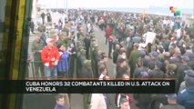 FTS 12:30 16-01: Cuba honors 32 combatants killed in U.S. attack on Venezuela