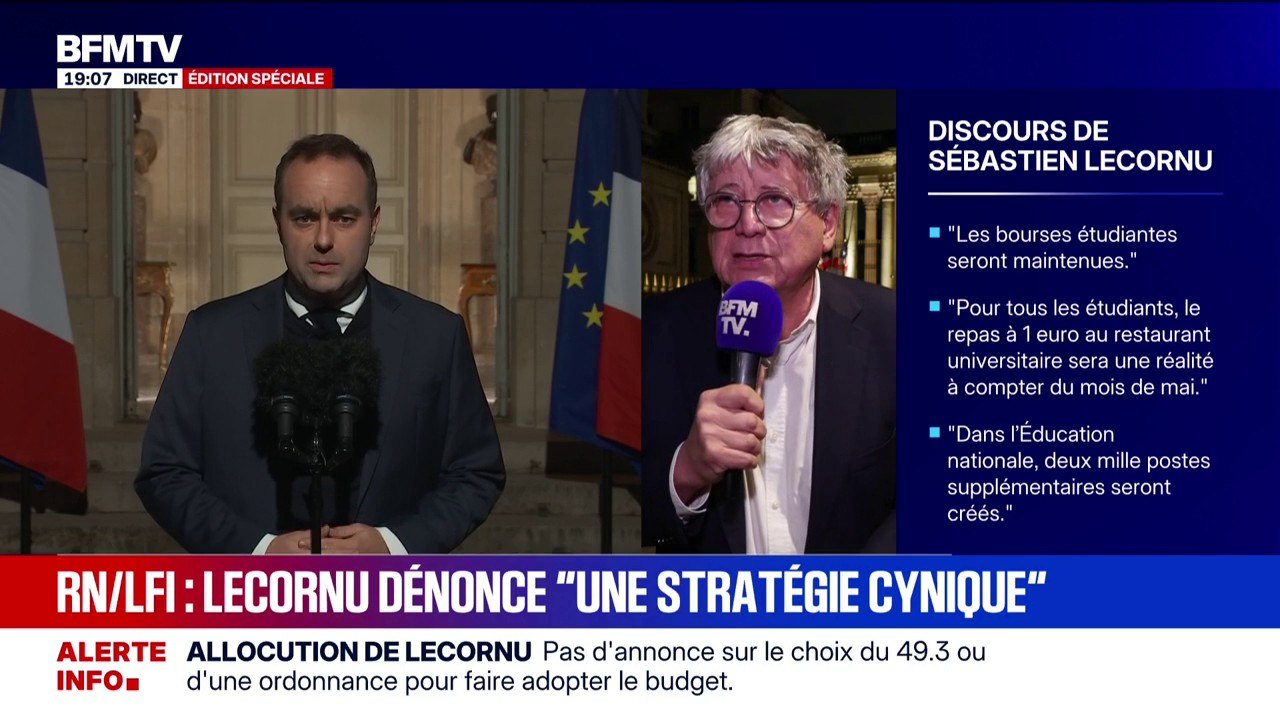 "Stratégie cynique" de LFI: après le discours de Sébastien Lecornu, Éric Coquerel, député (LFI), déclare que "c'est l'hôpital qui se fout de la charité"