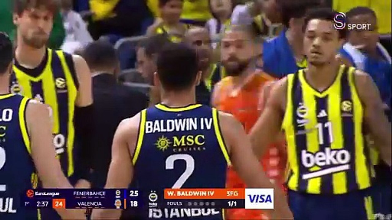 Fenerbahçe 82-79 Valencia (1.yarı)