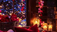 Cozy Valentine's Fireplace 4K - Romantic Ambiance with Crackling Fire Sounds 💕🔥#asmr #relaxing