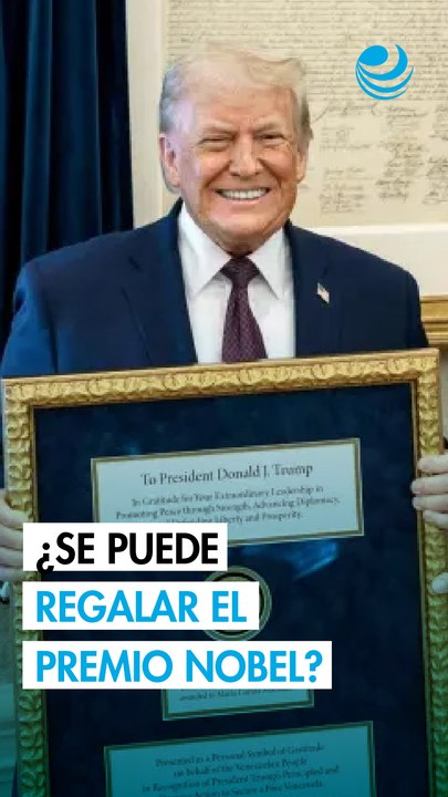 ¿Se puede regalar el Premio Nobel de la Paz?: Le mandan mensaje a Corina Machado tras gesto a Trump
