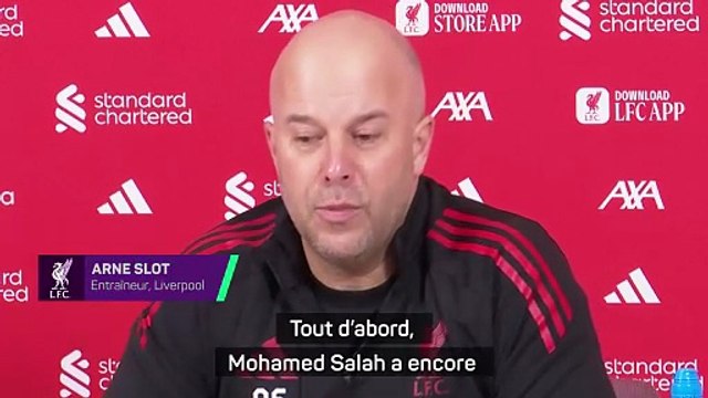 Liverpool - Slot : Même si j'avais 15 attaquants, je serais content de voir Salah revenir