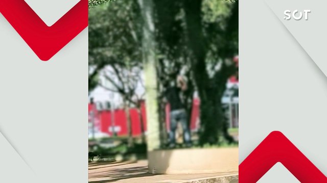 Homem é detido após ser flagrado furtando fios em plena luz do dia no centro de Cascavel