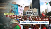 Campesinos venezolanos marchan en Caracas exigiendo la liberación del Presidente Maduro