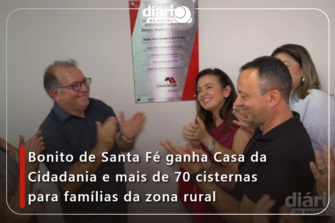 Bonito de Santa Fé ganha Casa da Cidadania e ma...