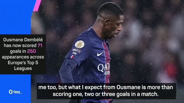 Enrique savours Dembele's Playstation goal for PSG v Lille