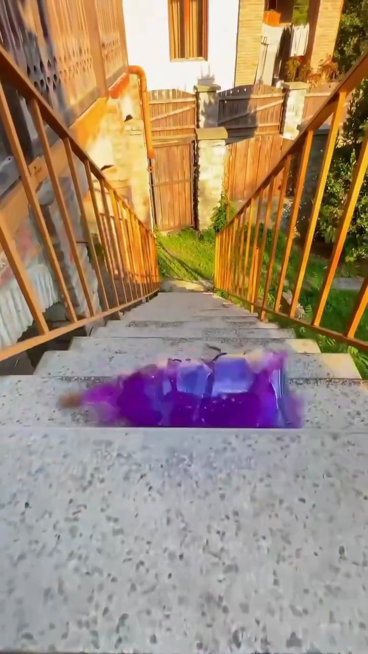 The last bottle Rolling down stairs full satisfy ASMR reel | Post No.2