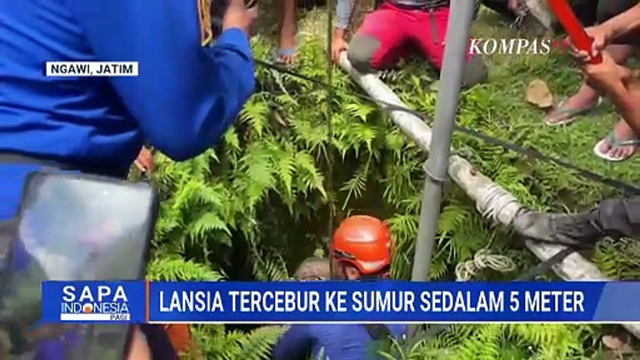 Tim SAR Evakuasi Lansia Tercebur Sumur di Ngawi, Korban Alami Luka Lebam