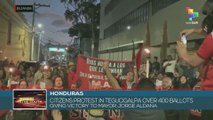 Honduras citizens protest in Tegucigalpa over 400 ballots giving victory to Jorge Alana