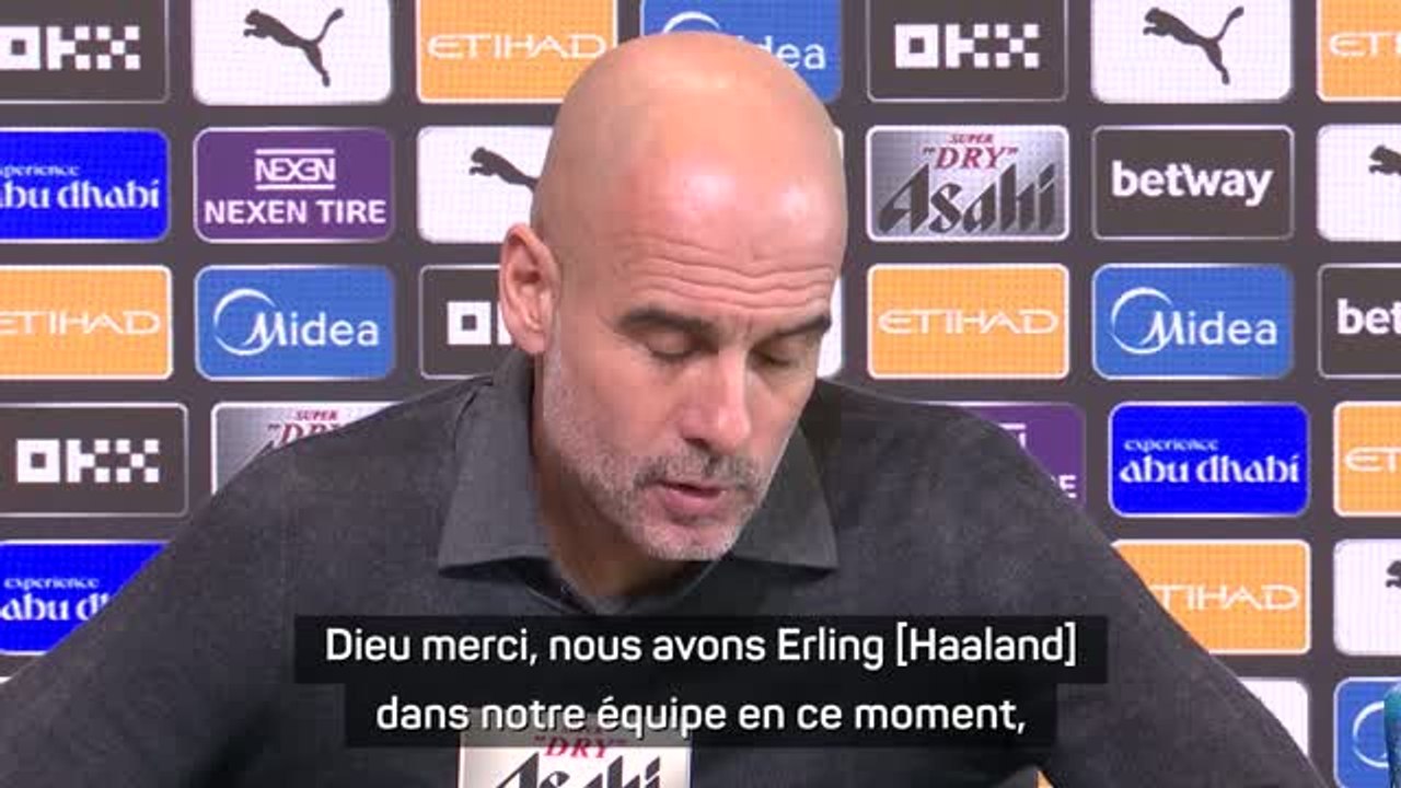 Man. City - Guardiola : “Dieu merci, nous avons Erling Haaland !”
