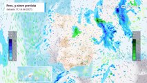Este fin de semana se esperan precipitaciones y nevadas en amplias zonas